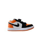 Air Jordan 1 low Top Elastic Buckle Kids Black Burnt Orange | אייר ג'ורדן ילדים