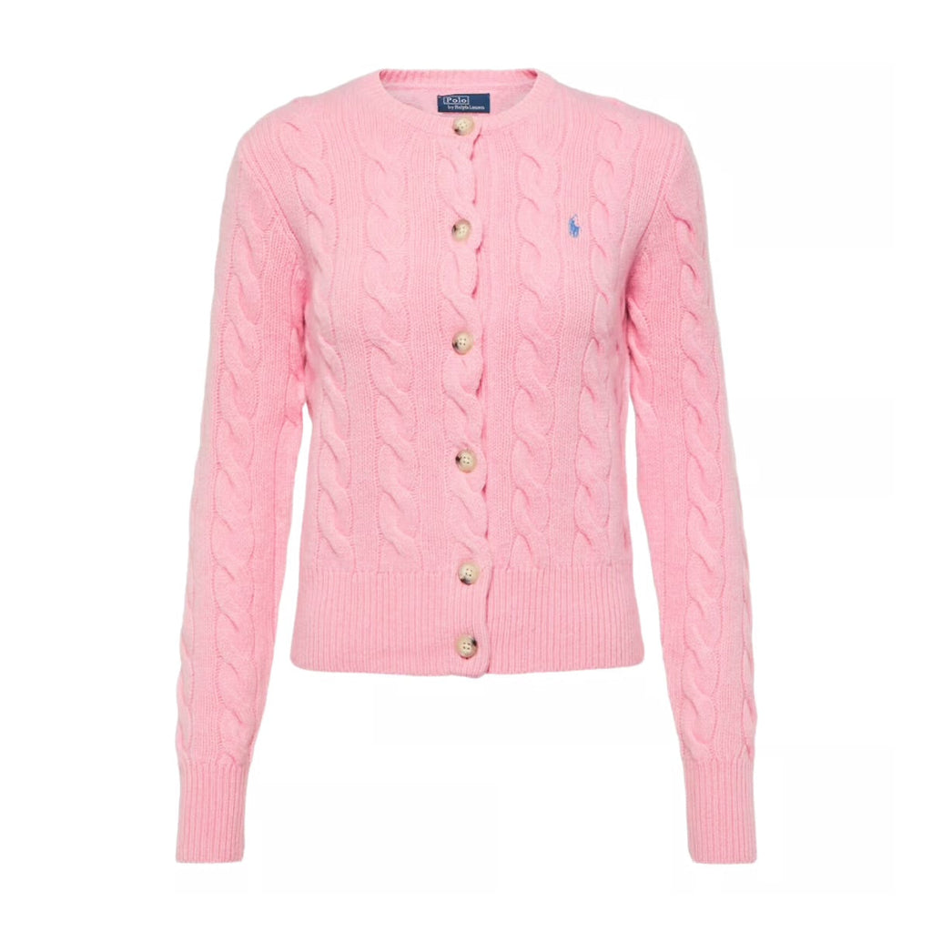 Pink Wool and cashmere cardigan - סריג ראלף לורן - SNOWKICK’S