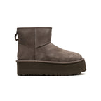 Ugg Classic Mini Platform Gray - מגפי האג - SNOWKICK’S