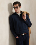 Ralph Lauren Quarter Zipped Sweatshirt - סווטצירט ראלף לורן כחול נייבי