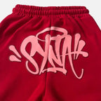 Synaworld ‘Syna Logo’ Sweatpants Red - מכנסי סיינה וורלד אדומים