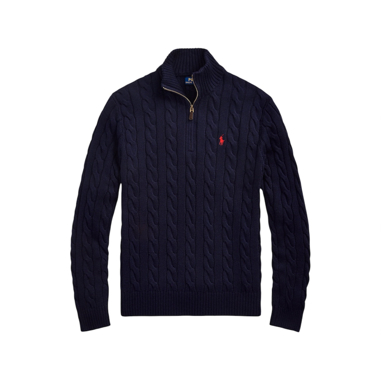 Ralph Lauren Quarter Zipped Cardigan | סריג ראלף לורן כחול נייבי