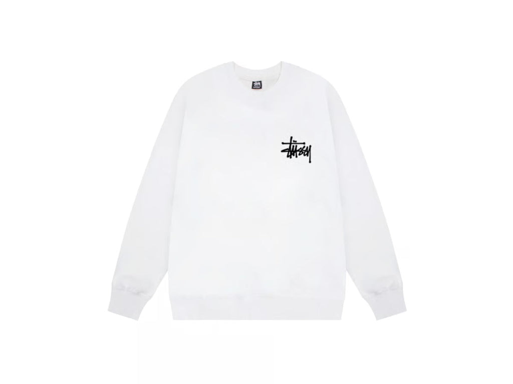 Basic Stussy Hoodie - פוטר סטוסי לבן - SNOWKICK’S