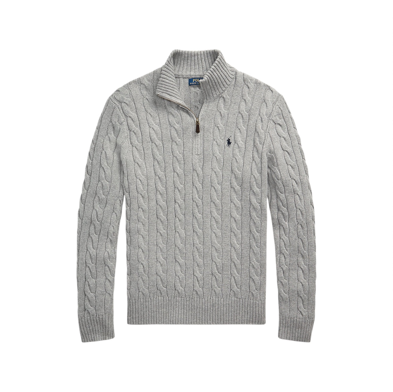 Ralph Lauren Quarter Zipped Cardigan | סריג ראלף לורן אפור