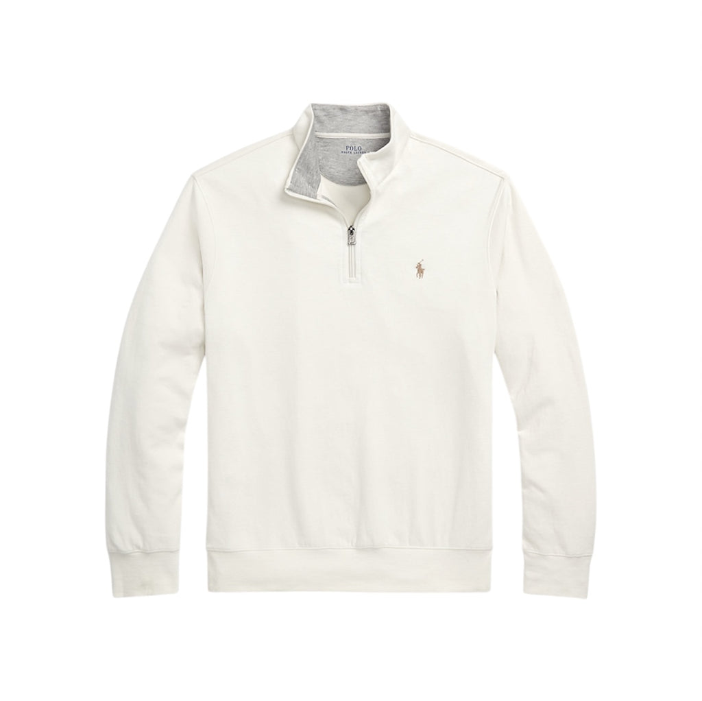 Ralph Lauren Quarter Zipped Sweatshirt - סווטצירט ראלף לורן שמנת