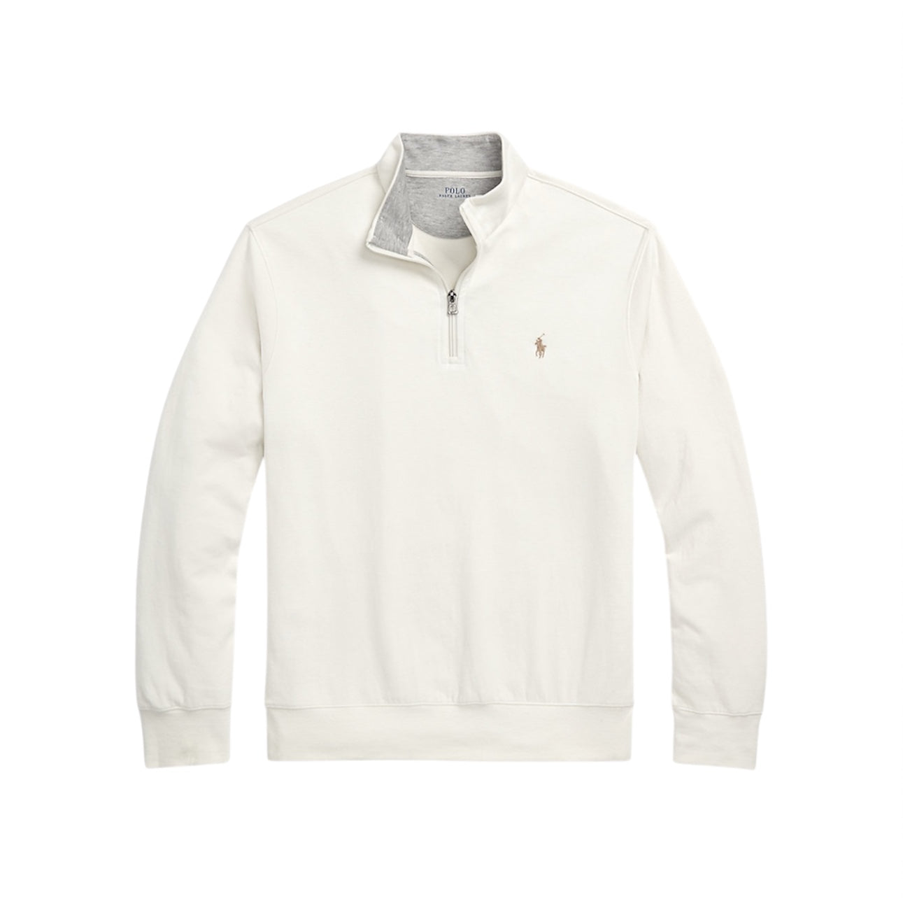 Ralph Lauren Quarter Zipped Sweatshirt - סווטצירט ראלף לורן שמנת