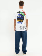 Stussy Test Strike Pigment Dyed Tee - חולצת סטוסי לבנה - SNOWKICK’S