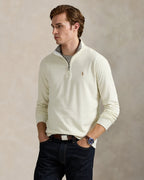 Ralph Lauren Quarter Zipped Sweatshirt - סווטצירט ראלף לורן שמנת