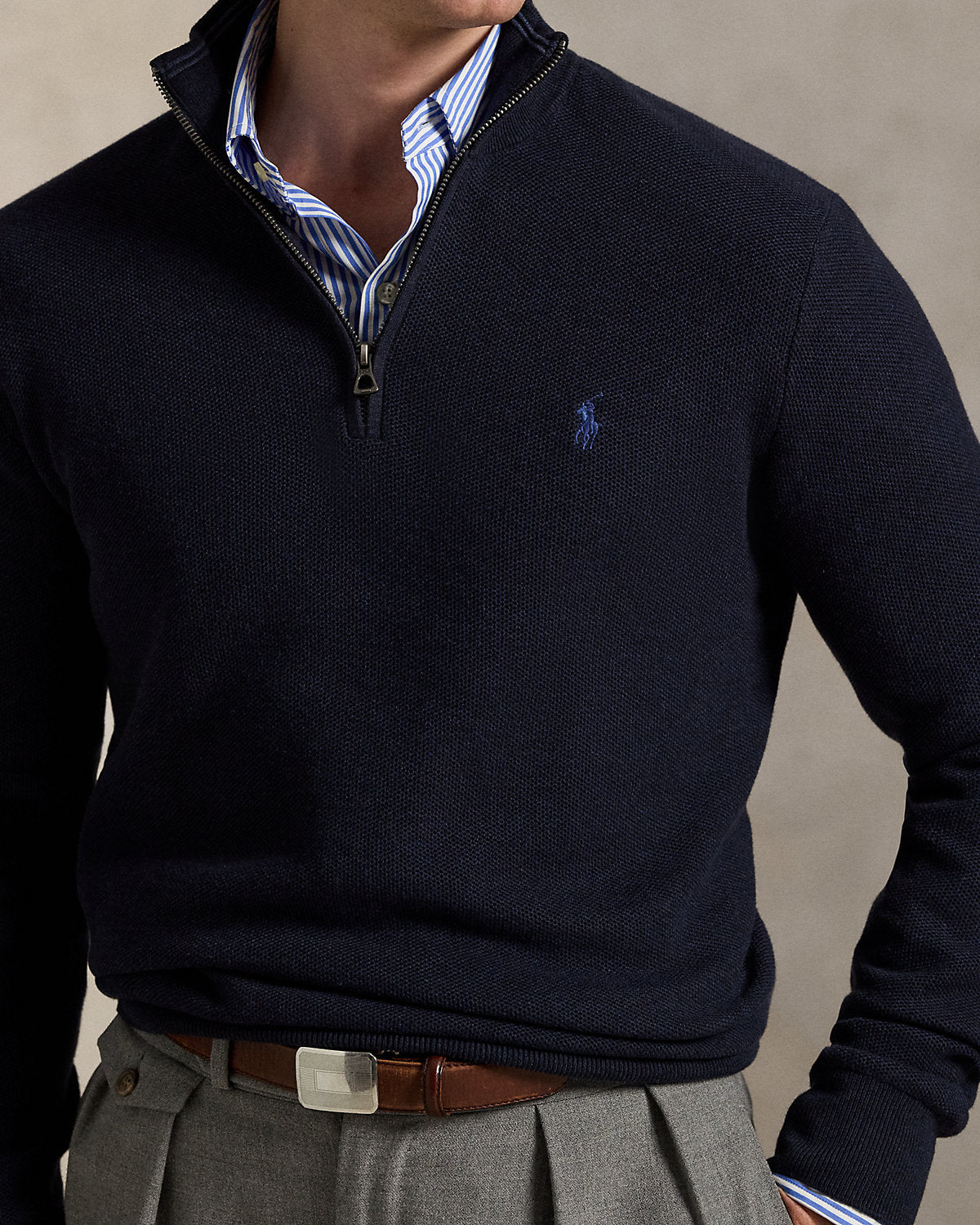 Ralph Lauren Quarter Zipped Sweatshirt - סווטצירט ראלף לורן שחור