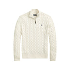Ralph Lauren Quarter Zipped Cardigan | סריג ראלף לורן שמנת
